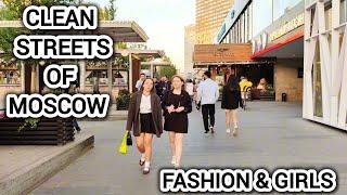 Exploring the clean streets of Moscow, street fashion and luxurious cars