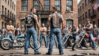 These amateur bikers confront two men, unaware they're part of the town's most ruthless gang