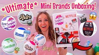 UNBOXING ALL *NEW* MINI BRANDS!!⁉️ (NETFLIX RETRO HOME️GARDEN🪴& DISNEY STORE?!🫢)