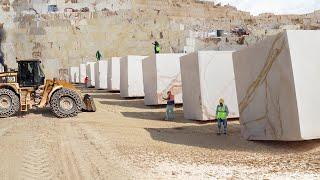 Extreme Transport Process of Massive Marble Blocks in Quarry