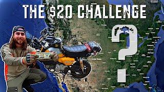 How far will $20 take you on a mini 125cc Honda Monkey motorcycle?(It's INSANE!) #minimoto #4k