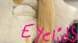 Trying(and kinda failing)to make fursuit eyelids!