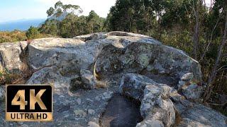 4k Celtic Petroglyphs Tour. Immersive virtual walk in Laxe das Rodas (Galicia).4k nature sounds.