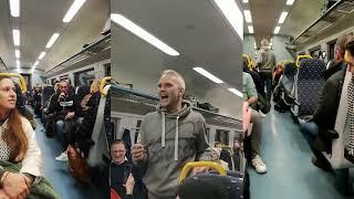 Flash Mob - Cool Acapella performance on a train (HD) 