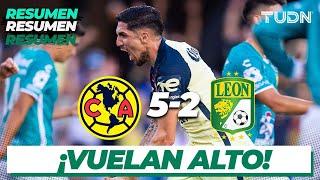 Resumen y goles | América 5-2 León | Tour águila 2022 | TUDN