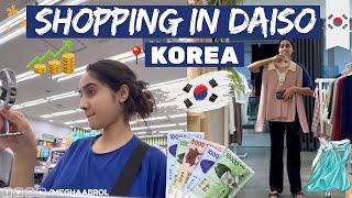 Shopping ️ in Daiso in Korea  | Korea’s Cheapest Store | Megha Abrol Vlogs