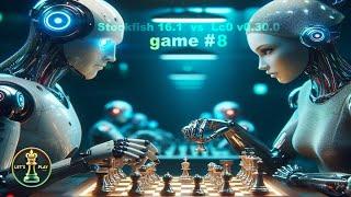 Stockfish 16.1 vs Leela Chess Zero v0.30.0 (game #8) | Super Chess Engine Battle