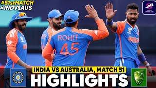 India vs Australia ICC T20 World Cup 2024 Match Highlights | IND VS AUS Highlights