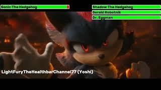 Sonic The Hedgehog 3 (2024) Trailer 2 with healthbars