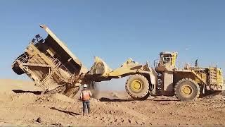 Cliff Collapse on Truck and Excavator Total Dangerous Idiots At Work Heavy Equipment Fails & Wins