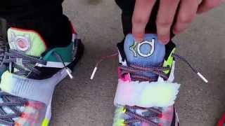 NIKE KD KEVIN DURANT VII 7 "WHAT THE?" SE MULTI/BLACK/HORIZON ON FEET REVIEW HEAT! + 5 & 6! WTKD