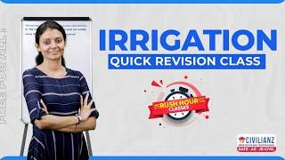 Irrigation Engineering | Quick Revision Class | Rush Hour | Civilianz