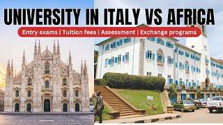 University in Italy VS in Africa