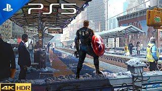 AVENGERS: CAPTAIN AMERICA GAMEPLAY PS5 4k