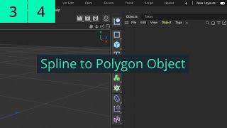 Full Cinema 4D 2023 Lecture | Lesson 3 | Part 4: From Splines to Polygon Objects