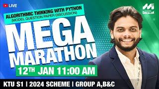 S1 KTU| PYTHON (Model Question Paper Discussion) | Group A, B & C| MEGA MARATHON LIVE | 2024 Scheme