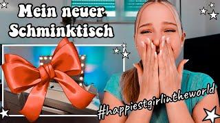 MEIN NEUER SCHMINKTISCH IST DA!   SCHMINKTISCHTOUR & HAUL  HEY ISI