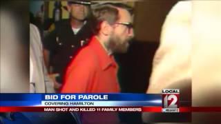 Man who shot and killed 11 family members makes bid for parole