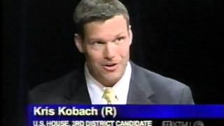 Dennis Moore Kris Kobach TV Debate Kansas House District 3 October 22 2004