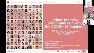 [IPRC2021] : Ethnic Minority Communities during the COVID-19 Pandemic