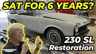 FINALLY [RESTORING] a 1965 MERCEDES 230SL EP: 1 - (6 years at another shop?)