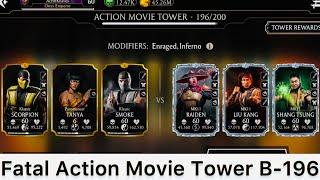 Fatal Battle 196 Action Movie Tower MK Mobile | Easiest way | No need high level equipments