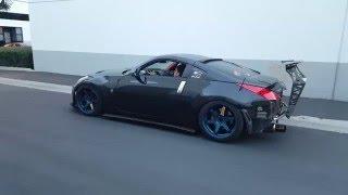 Street Faction "Typhon" Chassis Mount Wing on a 350z