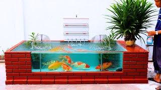 A simple, effective, compact outdoor fish tank for your garden