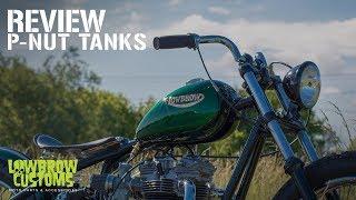 Lowbrow Customs P-Nut Gas Tanks: Wassell-style custom gas tanks for traditional bobbers & choppers