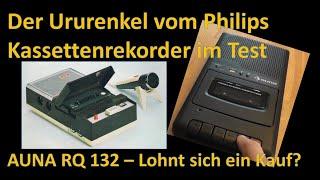 Der Ururenkel vom Philips Kassettenrekorder: AUNA RQ-132 im TEST