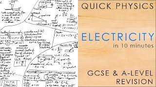 All of ELECTRICITY in 10 minutes - GCSE & A-level Physics Revision Mindmap