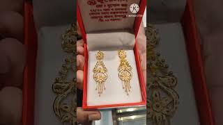 P.C.CHANDRA jewellery#Latest gold. earrings @sanjupc37exclusive desig collection @gold#shorts