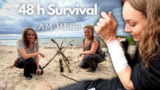 48h Survival-Experimente am Meer | Wasser und Nahrung gewinnen | Entspannter Overnighter am Strand