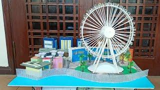 3D Model of Ain Dubai | Dubai Eye Model | Blue Water Ferris Wheel | School Project |Sparky Designs