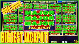 OMG She Hit The BIGGEST MAXED OUT TRIPLE MAJOR JACKPOT! KungFu Master Lightning Dollar Link Slot