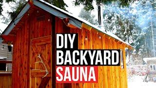 Off-Grid Sauna Build from Scratch (it gets HOT AF)