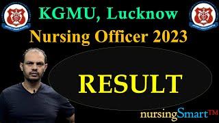 KGMU | Nursing Officer | Result | 2023 | #kgmu_nursing_officer