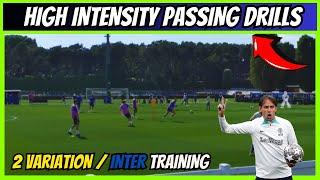 High Intensity Passing Drills / 2 Variation / Inter Training by Simone Inzaghi