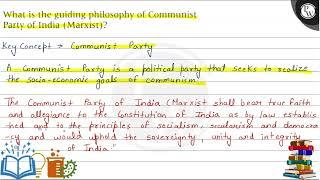What is the guiding philosophy of Communist Party of India (Marxist)?