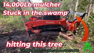 Mulching Unit Stuck way back in the woods