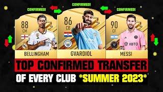 EVERY CLUBS TOP CONFIRMED TRANSFERS SUMMER 2023 - Football!  ft. Gvardiol, Bellingham, Messi… etc