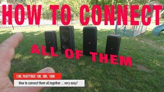 How to Play all JBL Partyboxes together