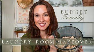 ZERO DOLLAR Budget Laundry Room Makeover + Overcoming Decorating Paralysis