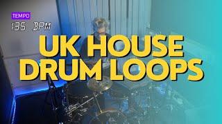 UK House Drum Loop 135 BPM // The Hybrid Drummer