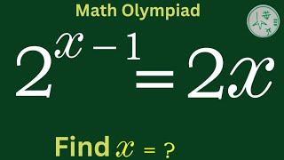 A Nice Algebra Problem || Math Olympiad  || A Nice Exponential Equation️️