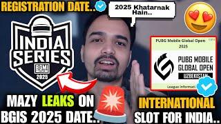 Mazy Leaks on BGIS 2025 Date Reply on International Slot in 2025