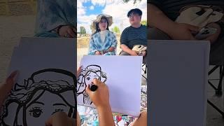 #art #artist #paint #draw #portrait #acrylicpainting #picture #tiktok #couple #howtodraw #shorts