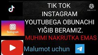 INSTAGRAM NAKRUTKA QILISH 2022 | Инстаграм подписка Instagramda odam qo'shish nakrutka ko'paytirish