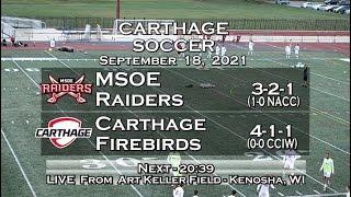 Carthage Men's Soccer vs. MSOE 2021_9_18