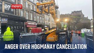 Revellers and businesses angry over Hogmanay cancellation